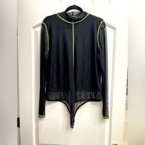 Black See thru bodysuit